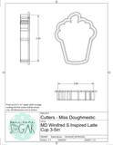 Miss Doughmestic Winifred S Inspired Latte Cup Cookie Cutter/Fondant Cutter or STL Download
