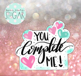 Miss Doughmestic You Complete Me Set Cookie Cutters/Fondant Cutters or STL Downloads