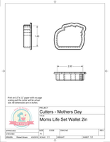 Part 1 Mom's Life Set Cookie Cutters or Fondant Cutters