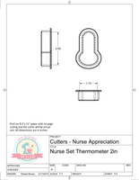 Nurse Appreciation Set (Mini or Full Size Options) Cookie Cutters or Fondant Cutters