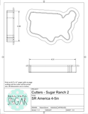 Sugar Ranch America Cookie Cutter/Fondant Cutter or STL Download