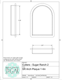 Sugar Ranch Arch Plaque 1 Cookie Cutter/Fondant Cutter or STL Download