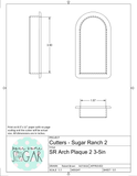 Sugar Ranch Arch Plaque 2 Cookie Cutter/Fondant Cutter or STL Download