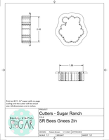 Sugar Ranch Bees Gnees Cookie Cutter/Fondant Cutter or STL Download