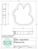 Sugar Ranch Bonnie Cookie Cutter/Fondant Cutter or STL Download