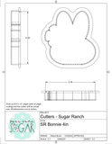 Sugar Ranch Bonnie Cookie Cutter/Fondant Cutter or STL Download