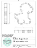 Sugar Ranch Brontosaurus Cookie Cutter/Fondant Cutter or STL Download