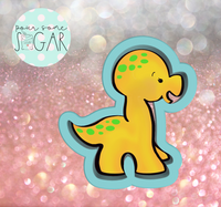 Sugar Ranch Brontosaurus Cookie Cutter/Fondant Cutter or STL Download