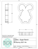 Sugar Ranch Bunny 2021 Cookie Cutter/Fondant Cutter or STL Download