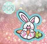 Sugar Ranch Bunny & Carrot Cookie Cutter/Fondant Cutter or STL Download