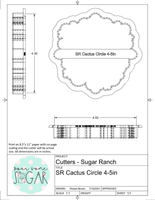 Sugar Ranch Cactus Circle Plaque Cookie Cutter