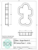 Sugar Ranch Cactus Peen 1 Cookie Cutter/Fondant Cutter or STL Download