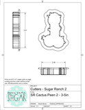 Sugar Ranch Cactus Peen 2 Cookie Cutter/Fondant Cutter or STL Download