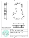 Sugar Ranch Cactus Peen 2 Cookie Cutter/Fondant Cutter or STL Download