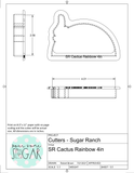 Sugar Ranch Cactus Rainbow Cookie Cutter