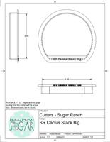 Sugar Ranch Cactus Stack (Full Set- 5 Cutters- Designed to Fit BRP 12x5 Box) Cookie Cutter