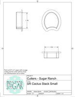 Sugar Ranch Cactus Stack (Full Set- 5 Cutters- Designed to Fit BRP 12x5 Box) Cookie Cutter