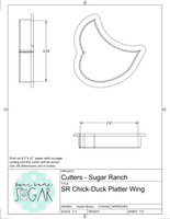 Sugar Ranch Chick/Duck Platter (To Fit 9x13 Cake Board) Cookie Cutters/Fondant Cutters or STL Downloads