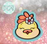 Sugar Ranch Chick Head 2 Cookie Cutter/Fondant Cutter or STL Download