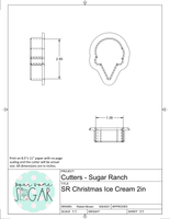 Sugar Ranch Christmas Ice Cream (Christmas in July) Cookie Cutter