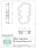Sugar Ranch Christmas PN 4.5" Set FITS BRP 12x5 BOX Cookie Cutter/Fondant Cutter or STL Downloads