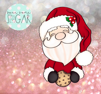 Sugar Ranch Cookie Crazy Santa Cookie Cutter/Fondant Cutter or STL Download