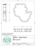 Sugar Ranch Cow Cookie Cutter/Fondant Cutter or STL Download