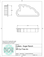 Sugar Ranch Cut Tree Cookie Cutter or Fondant Cutter