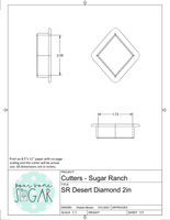Sugar Ranch Desert Diamond Plaque Cookie Cutter