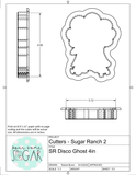 Sugar Ranch Disco Ghost Cookie Cutter/Fondant Cutter or STL Download