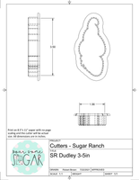 Sugar Ranch Dudley Ghost (Super Skinny) Cookie Cutter