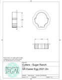 Sugar Ranch Easter Egg 2021 Cookie Cutter/Fondant Cutter or STL Download