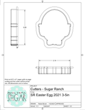 Sugar Ranch Easter Egg 2021 Cookie Cutter/Fondant Cutter or STL Download