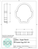 Sugar Ranch Easter Egg 2021 Cookie Cutter/Fondant Cutter or STL Download