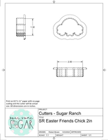 Sugar Ranch Easter Friends Set Cookie Cutters/Fondant Cutters or STL Downloads