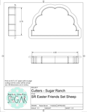 Sugar Ranch Easter Friends Set Cookie Cutters/Fondant Cutters or STL Downloads