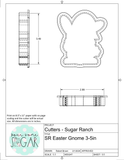 Sugar Ranch Easter Gnome Cookie Cutter/Fondant Cutter or STL Download