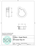 Sugar Ranch Easter Nap Cookie Cutter/Fondant Cutter or STL Download