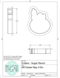 Sugar Ranch Easter Nap Cookie Cutter/Fondant Cutter or STL Download