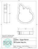 Sugar Ranch Easter Nap Cookie Cutter/Fondant Cutter or STL Download