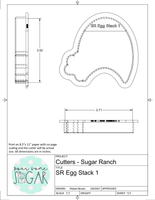 Sugar Ranch Egg Stack (FITS BRP 12x5 BOX) Cookie Cutters/Fondant Cutters or STL Downloads