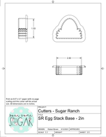 MINI Sugar Ranch Egg Stack Cookie Cutters/Fondant Cutters or STL Downloads