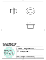 Sugar Ranch G Platter (To Fit 9x13 Cake Board) Cookie Cutter/Fondant Cutter or STL Download