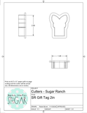 Sugar Ranch Gift Tag Cookie Cutter or Fondant Cutter