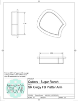 Sugar Ranch Gingy Platter (To Fit 9x13 Cake Board) Cookie Cutters/Fondant Cutters or STL Downloads
