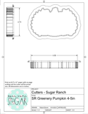 Sugar Ranch Greenery Pumpkin Cookie Cutter