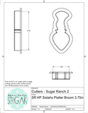 Sugar Ranch HP Sistah's Platter (Fits 12" Round Platter) Cookie Cutters/Fondant Cutters or STL Downloads