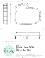 Sugar Ranch Hay Bale Cookie Cutter/Fondant Cutter or STL Download