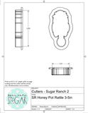 Sugar Ranch Honey Pot Rattle Cookie Cutter/Fondant Cutter or STL Download