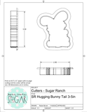 Sugar Ranch Hugging Bunny Cookie Cutter/Fondant Cutter or STL Download